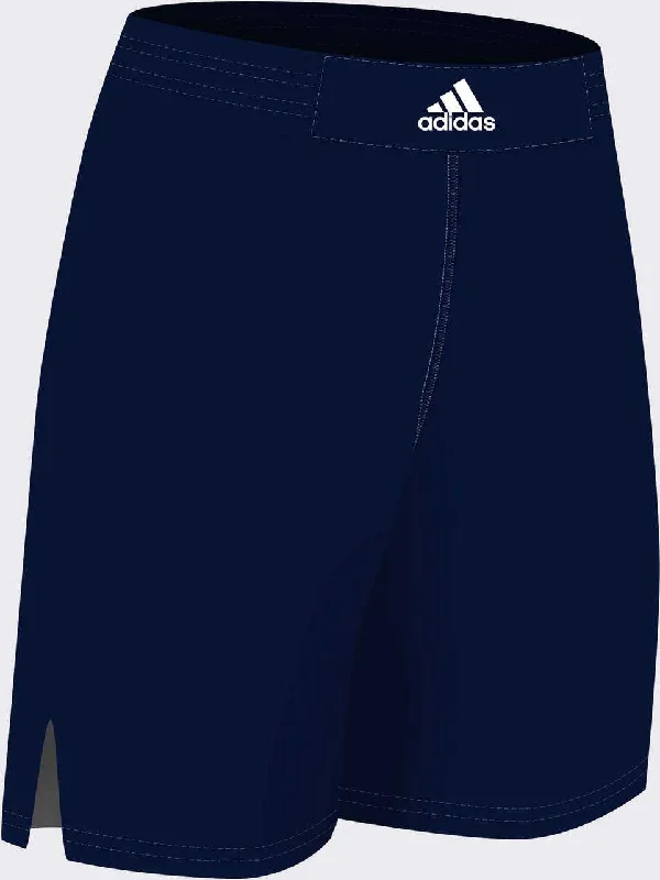 Shorts For DJ Beats-Adidas aA202s Competition Wrestling Shorts - Navy White