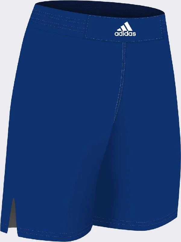 Shorts For Music Creators-Adidas aA202s Competition Wrestling Shorts - Royal White