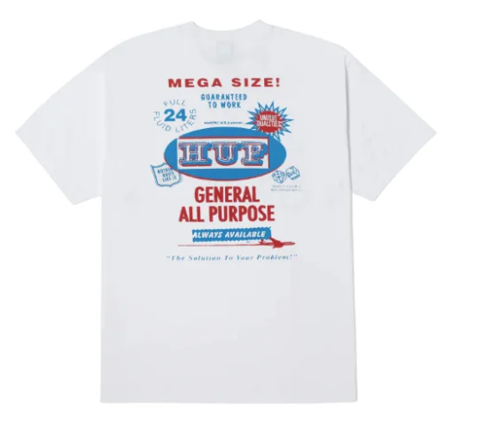 T-Shirt With Tie-Dye Designs-All Purpose Tee | White