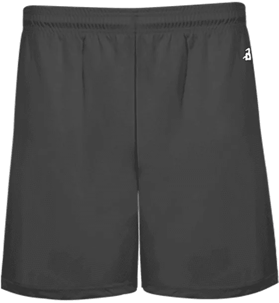 Shorts With Moon Art-Badger Sport 214600 B-Core Pocketed 4" Youth Short - Graphite