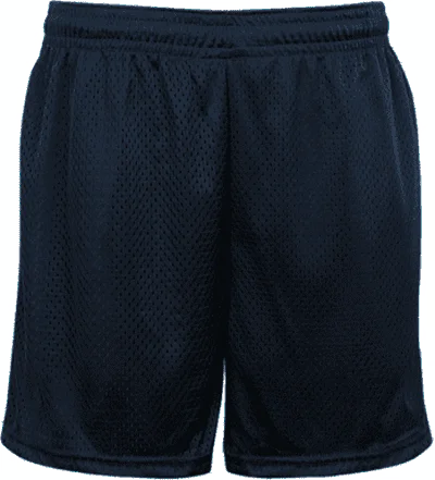 Shorts With Coastal Prints-Badger Sport 722500 Mesh Tricot 5" Short - Navy