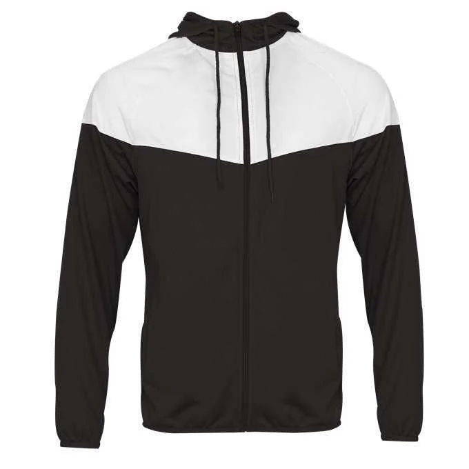 Badger Sport 772200 Sprint Outer-Core Jacket - Black White