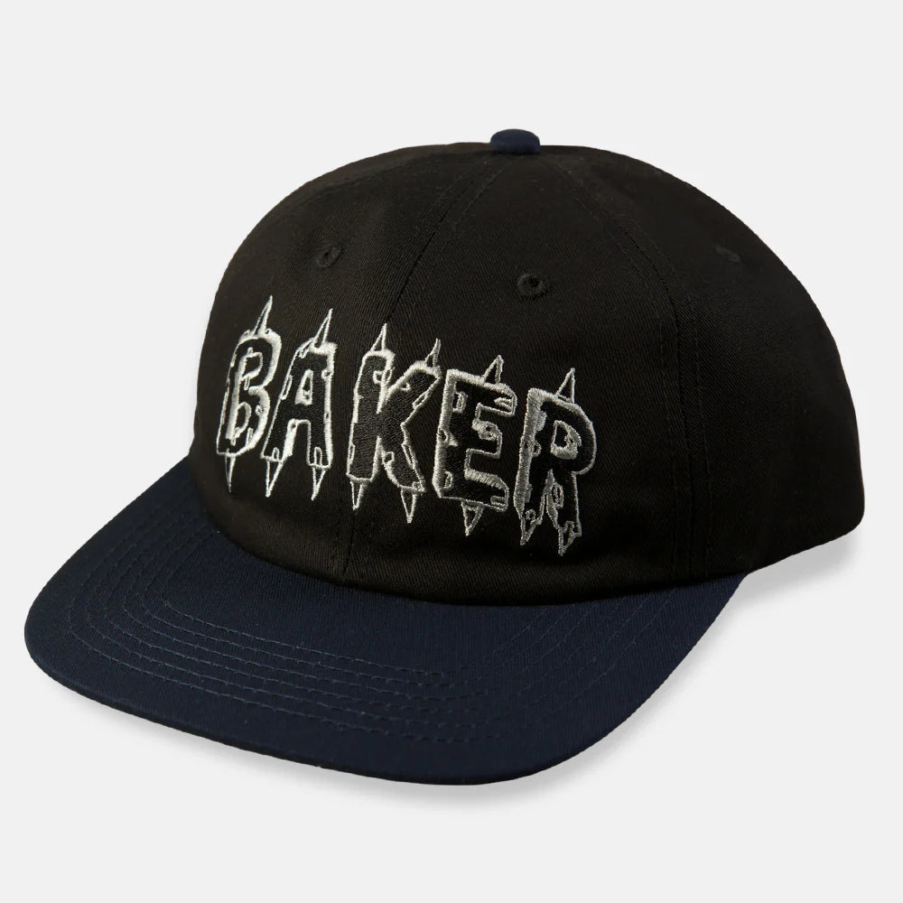 Minimalist Street Style Hat-Baker Spike Snapback Cap - Black / Navy