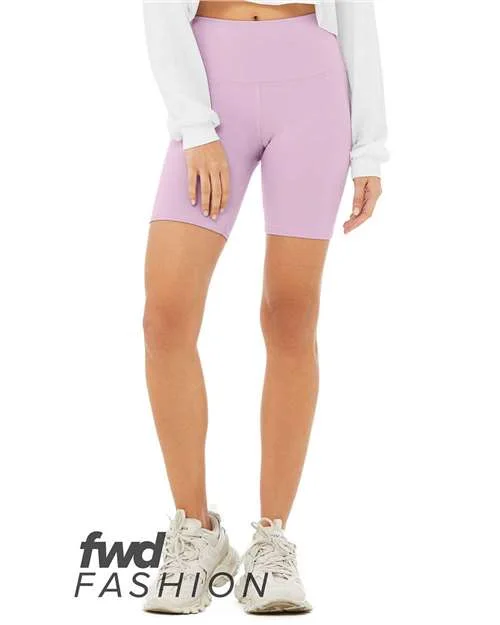 Shorts For Heritage Patterns-Bella + Canvas 0814 FWD Fashion Women's High Waist Biker Shorts - Lilac