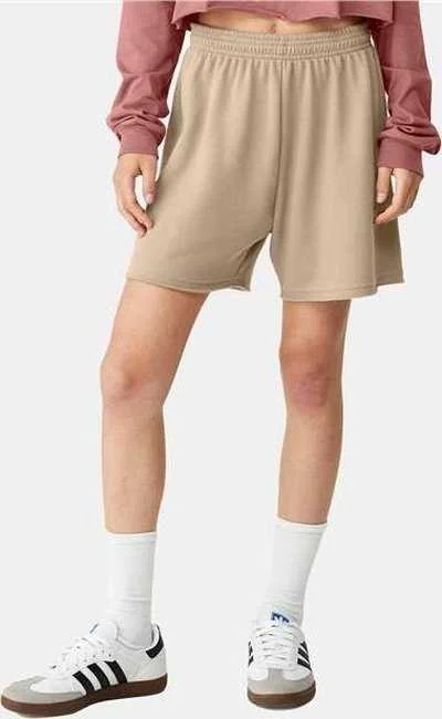 Shorts For Snapchat Filters-Bella + Canvas 3797 FWD Fashion Women's Cutoff Sweatshorts - Tan