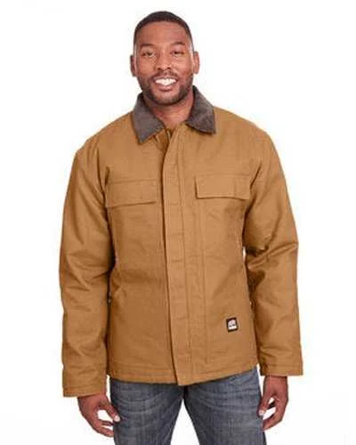 Berne CH416T Men's Tall Heritage Cotton Duck Chore Jacket - Brown Duck