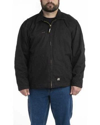 Berne J374 Men's Highland Washed Gasoline Jacket - Black