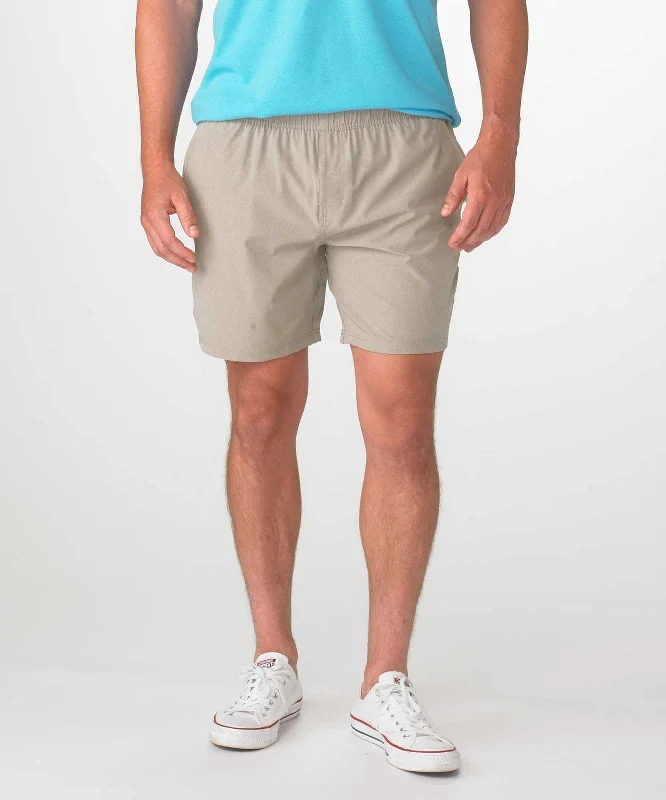 Shorts With Campground Fun-Boxercraft BM6101 Riptide Shorts - Latte