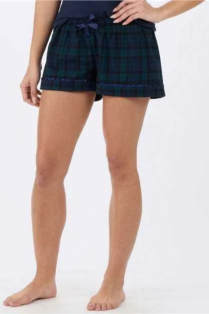 Shorts For Code Nerds-Boxercraft BW6501 Women's Flannel Shorts - Scottish Tartan