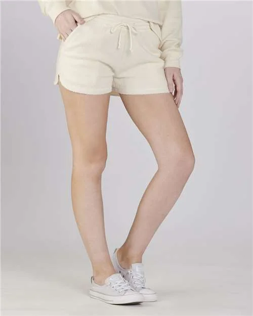 Shorts For Grunge Style-Boxercraft K02 Women's Fleece Out Shorts - Natural