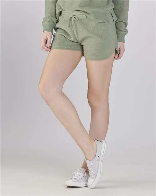 Shorts For Rave Parties-Boxercraft K02 Women's Fleece Out Shorts - Sage