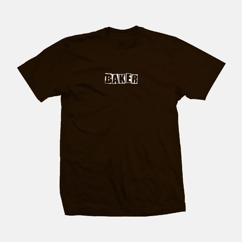 T-Shirt For Marathon Runs-Brand Logo Brown