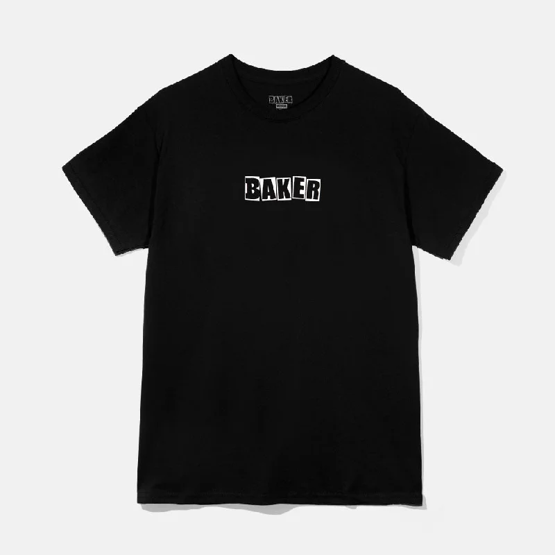 T-Shirt With Pride Colors-Brand Logo Tee Black