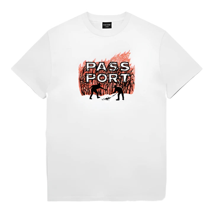 T-Shirt With Forum Fans-Brush Fire Tee | White