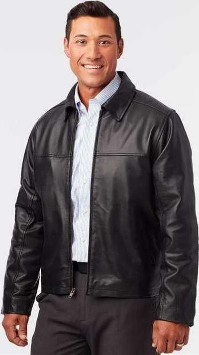 Burk's Bay 8000 Napa Leather Driving Jacket - Black