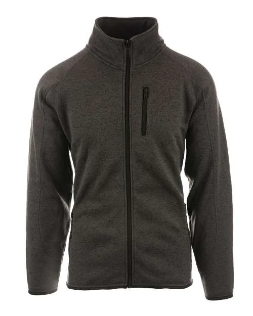 Burnside 3901 Sweater Knit Jacket - Steel