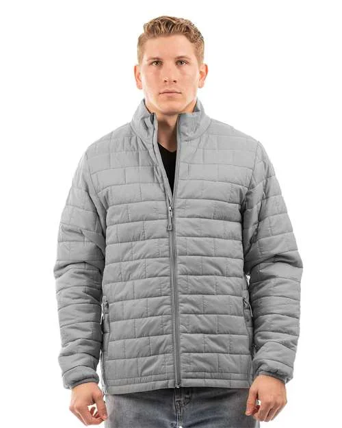 Burnside 8713 Elemental Puffer Jacket - Steel