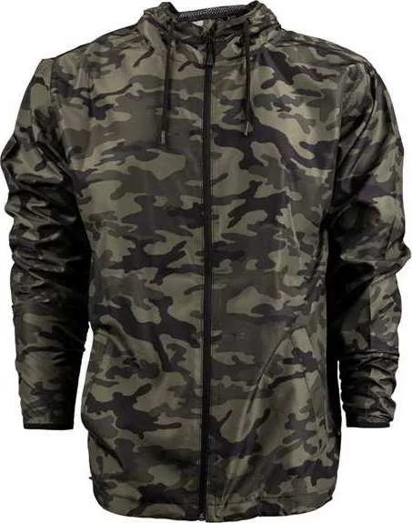 Burnside 9754 Stormbreaker Jacket - Green Camo