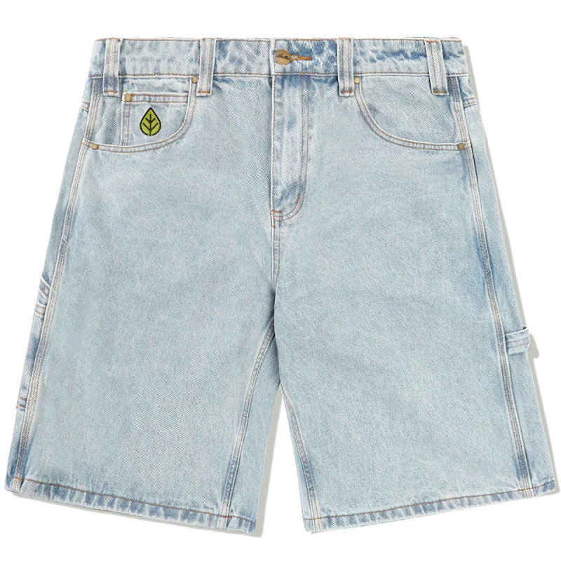 Shorts With Hostel Life-Butter Goods Weathergear Denim Shorts - Faded Light Wash