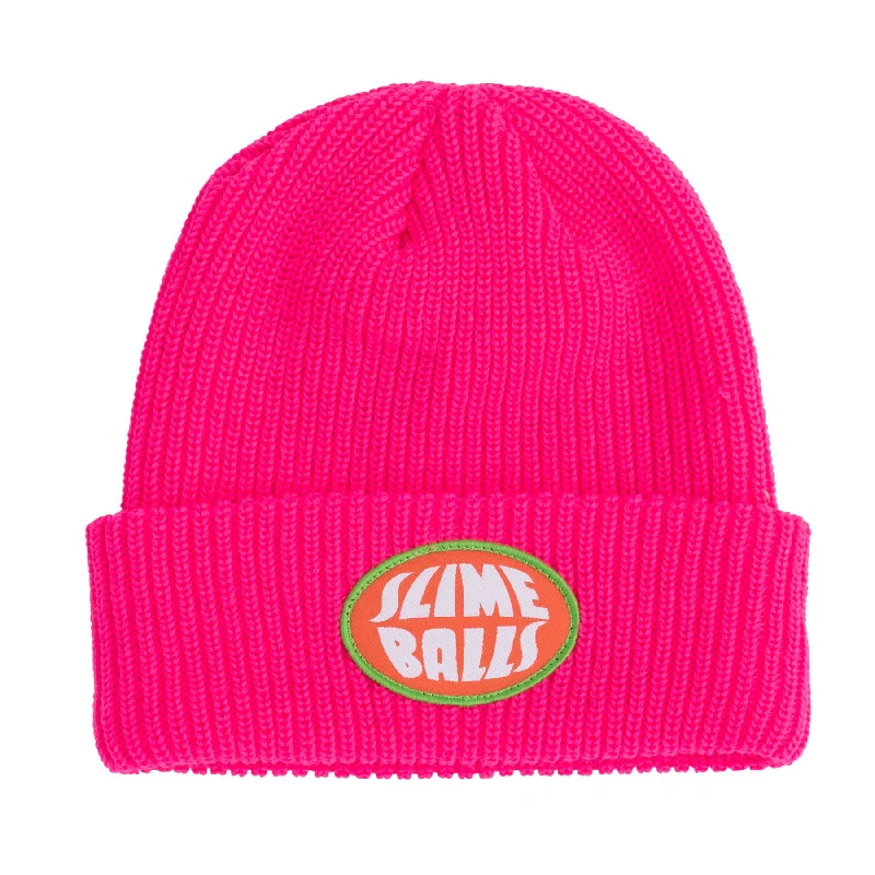 Retro Classic Flat Cap Hat-Slime Balls Oval Beanie Long Shoreman Hat Pink