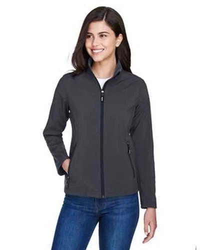 Core 365 78184 Ladies' Cruise Two-Layer Fleece Bonded SoftShell Jacket - Carbon