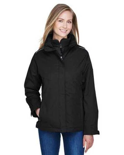 Core 365 78205 Ladies' Region 3-In-1 Jacket with Fleece Liner - Black