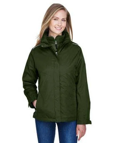 Core 365 78205 Ladies' Region 3-In-1 Jacket with Fleece Liner - Forest