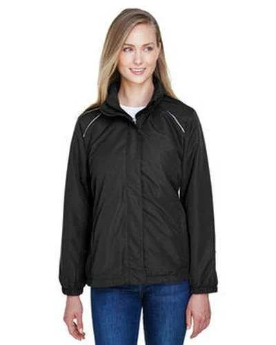 Core 365 78224 Ladies' Profile Fleece-Lined All-Season Jacket - Black