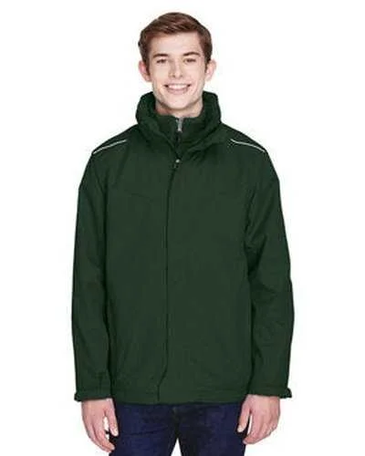 Core 365 88205 Men's Region 3-In-1 Jacket with Fleece Liner - Forest