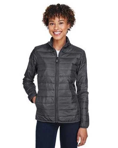 Core 365 CE700W Ladies' Prevail Packable Puffer Jacket - Carbon