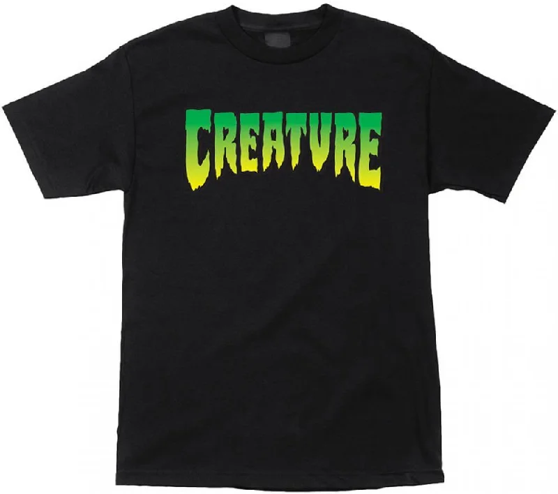 T-Shirt For Rap Lyrics-Creature T-Shirt Creature Logo - Black