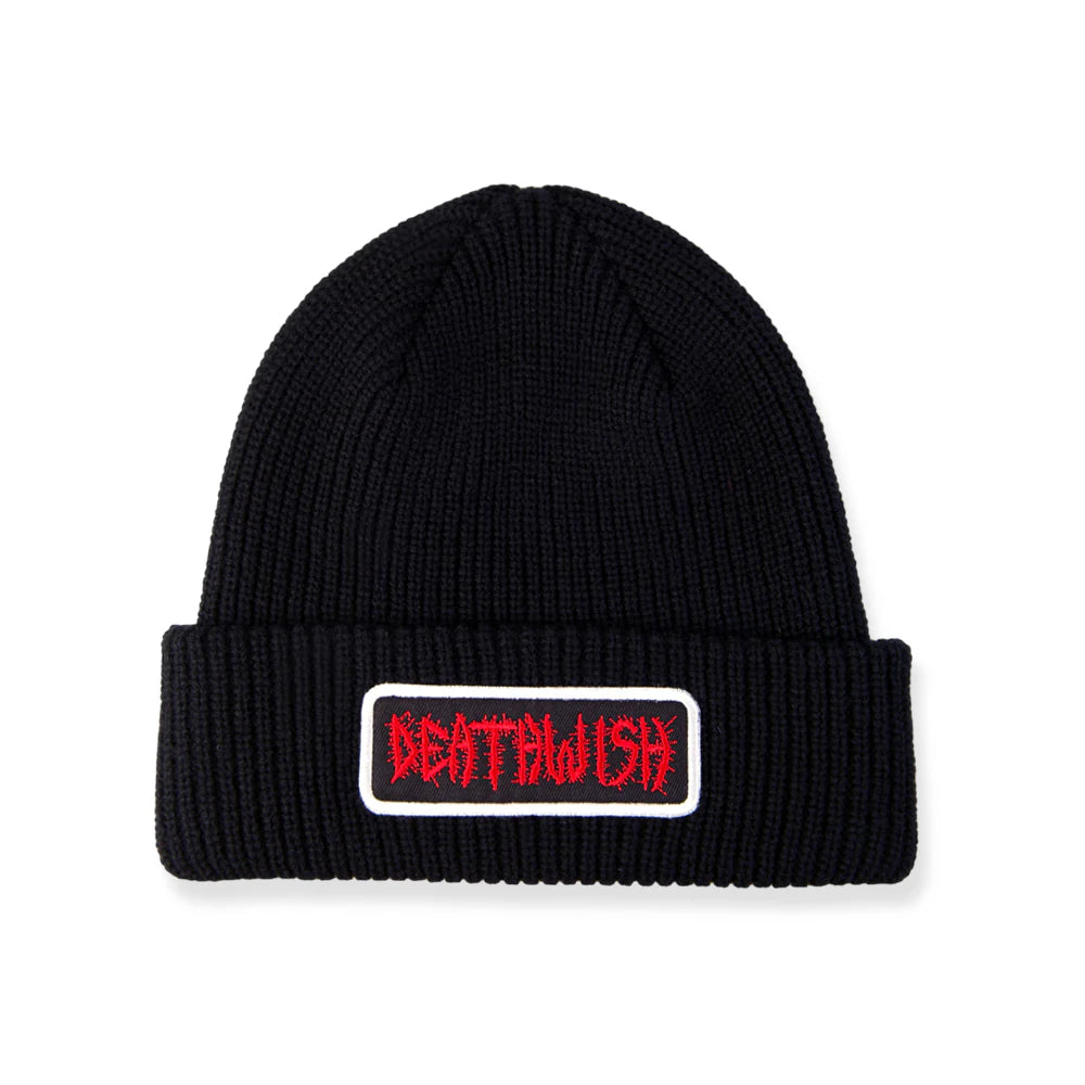 Classic Flat Cap Hat-Deathwish Mind Wars Beanie - Black