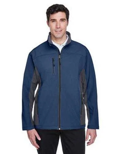 Devon & Jones D997 Men's Soft Shell Colorblock Jacket - Navy Dark Charcoaloal