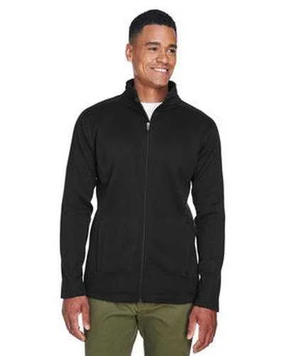 Devon & Jones DG793 Men's Bristol Full-Zip Sweater Fleece Jacket - Black