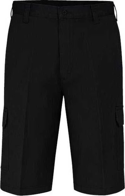 Shorts For Rock Fans-Dickies 4321 Twill Cargo Shorts - Rinsed Black