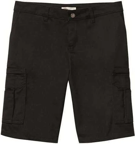 Shorts With Folk Prints-Dickies FR33 Women's Industrial Cotton Cargo Shorts - Black