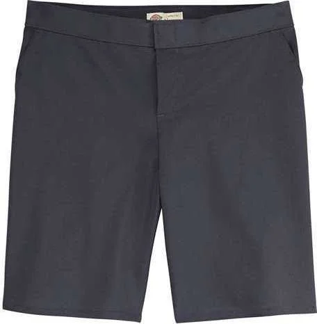 Shorts With Moon Art-Dickies FW22 Women's Flat Front Shorts - Plus - Dark Navy