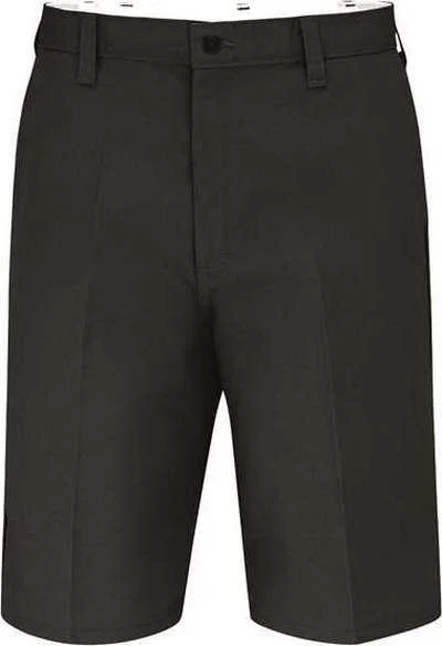 Shorts With Bonfire Glow-Dickies LR30EXT 11" Industrial Flat Front Shorts - Extended Sizes - Black