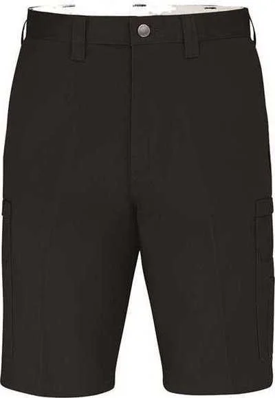 Shorts With Muscle Cut-Dickies LR33 11" Industrial Cotton Cargo Shorts - Black