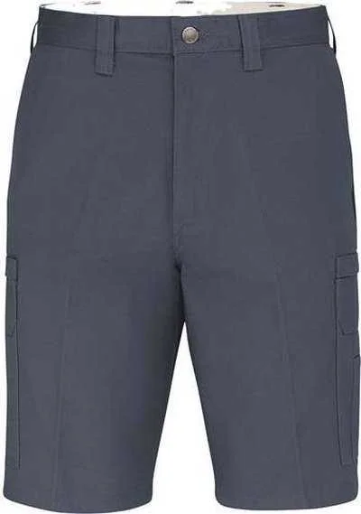 Shorts For Outdoor Shows-Dickies LR33 11" Industrial Cotton Cargo Shorts - Dark Navy