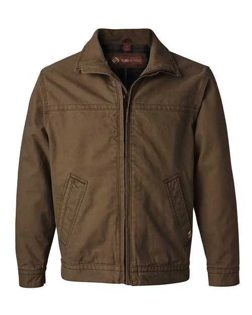 Dri Duck 5028T Maverick Boulder Cloth Jacket with Blanket Lining Tall Sizes - Field Khaki