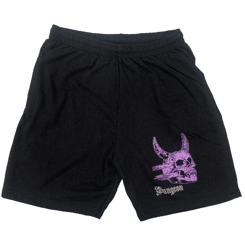 Shorts With Glow Accents-Dungeon Dangerous Meeting Shorts - Black