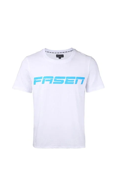 T-Shirt With Pumpkin Prints-Fasen Block Mens T-Shirt White