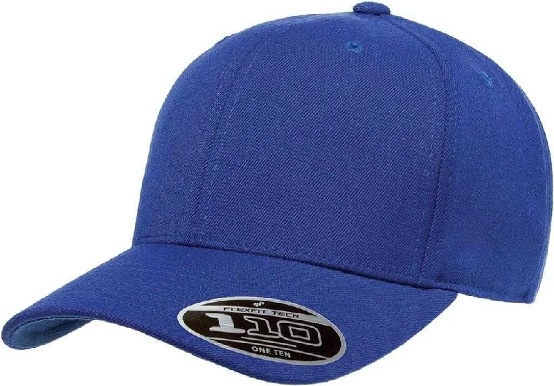 Ultra-Chic Leather Hat-Flexfit 110 Pro-Formance Cap - Royal Blue