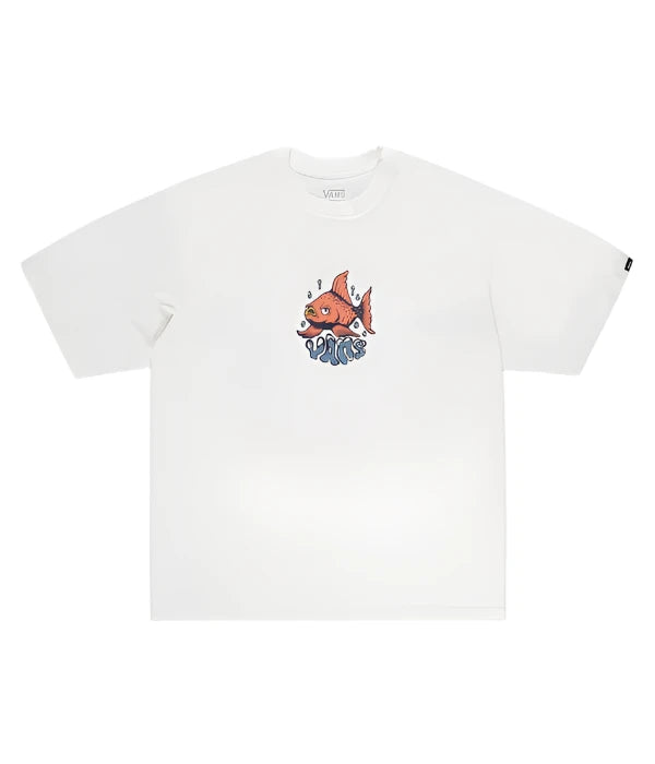 T-Shirt With Twitter Threads-Goldfish Tee | Marshmallow