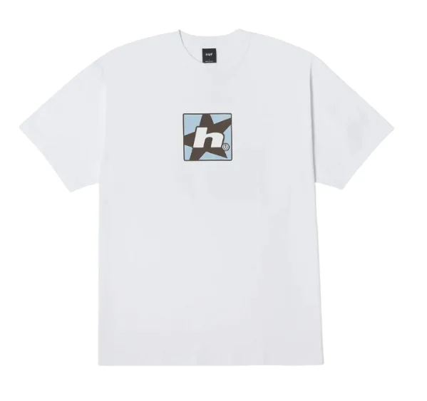 T-Shirt With Bohemian Style-H Star Tee | White