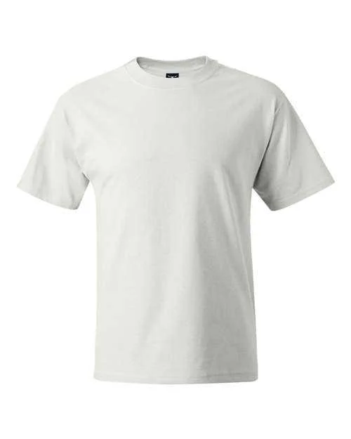 T-Shirt For DJ Mixes-Hanes 518T Beefy-T Tall Short Sleeve T-Shirt - White