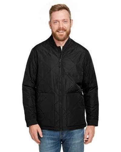 Harriton M715 Adult Dockside Insulated Utility Jacket - Black