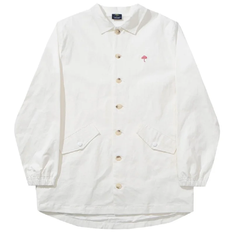 Helas Classic Coach Jacket - White