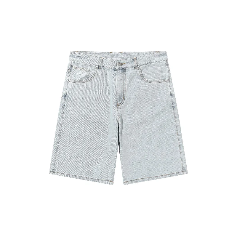 Shorts For Festival Fun-Helas Dieu Grec Jeans Shorts - Light Blue